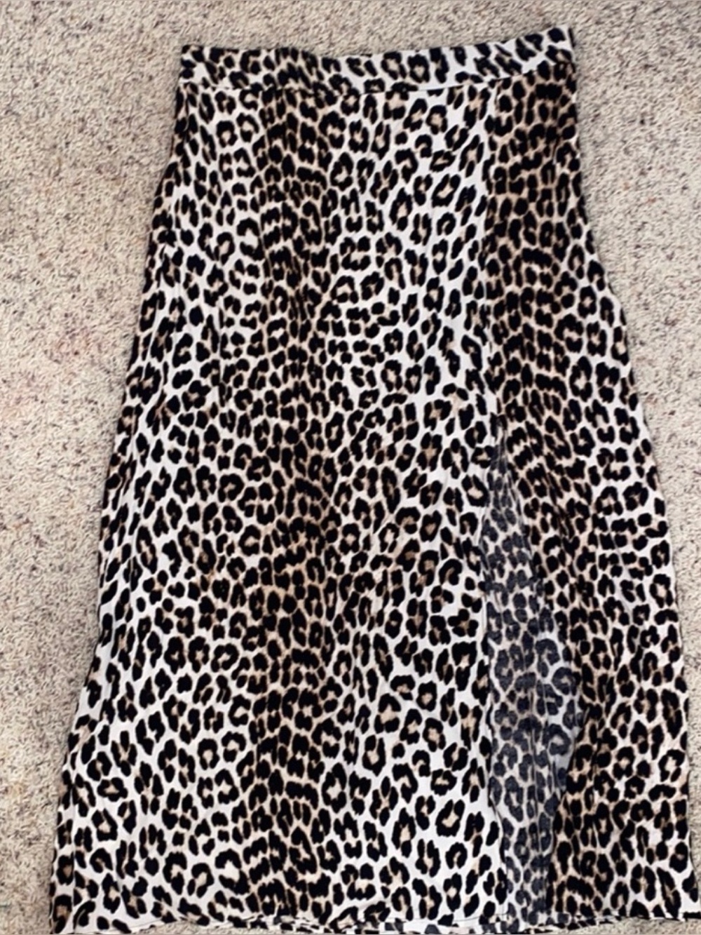 H&M Leopard Side Skirt